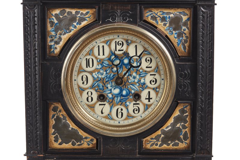 Antique Victorian 19th Century Ebonised Aesthetic Movement Mantel Clock - Image 6